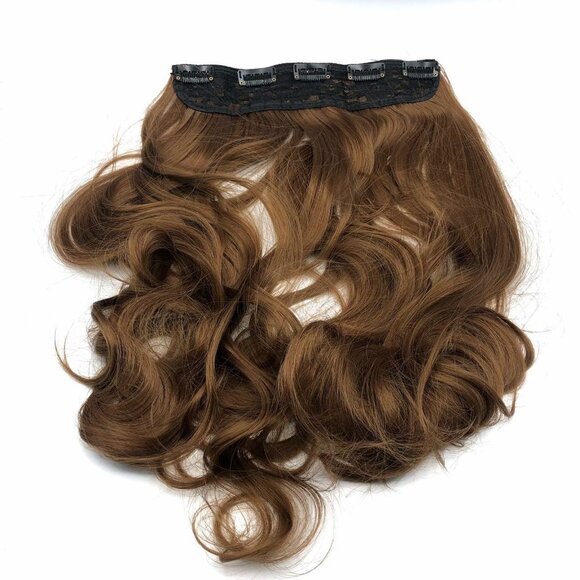 3/$30  20" 1-pack 3/4 Full Head Curly Wave Clips in on Synthetic Hair Extensions - Picture 11 of 15